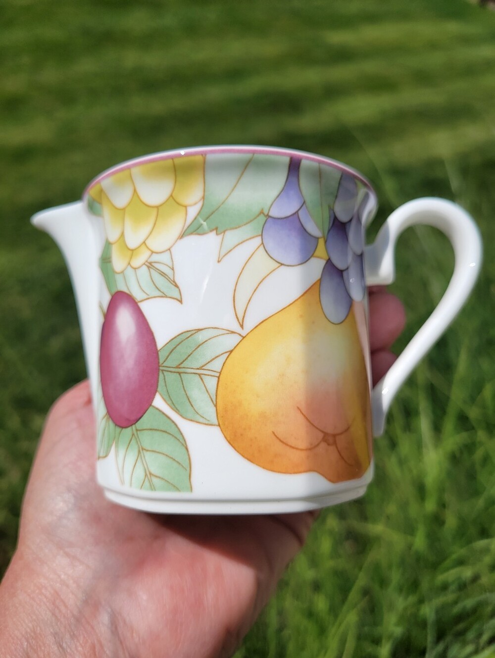 Villeroy & Boch Gallo Frutteto Bone China Creamer Germany 1990's Pretty! - Picture 7 of 12